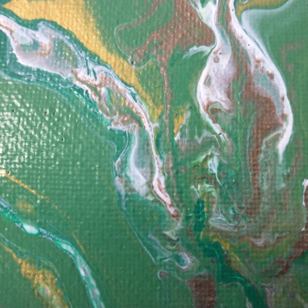 'EARTH VIBRATIONS' Original Acrylic Painting 2023, DESIGNS BY SANDY 9"x12" - Picture 2 of 15